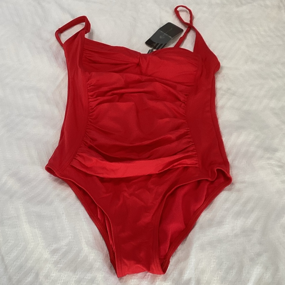 Red One-Piece Swimsuit
